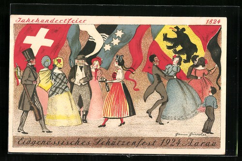 Künstler aarau eidgen - künstler-ak, aarau,