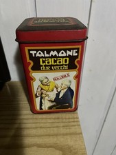 Scatola di Latta Cacao Talmone Due Vecchi 