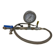 MANOMETRO salmoiraghi 10 BAR KG/CM2 A PRESSIONE con applicazion tubi artigianale