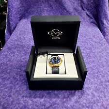 ?NUOVO?GV2 GEVRIL OROLOGIO SVIZZERO UOMO MARCHESE IPYG PELLE BLU GIORNO/DATA