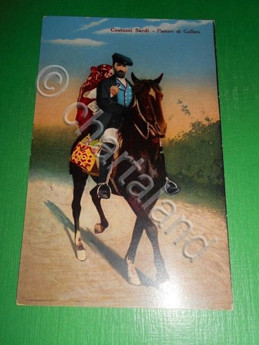 Cartolina costumi sardi - cartolina,