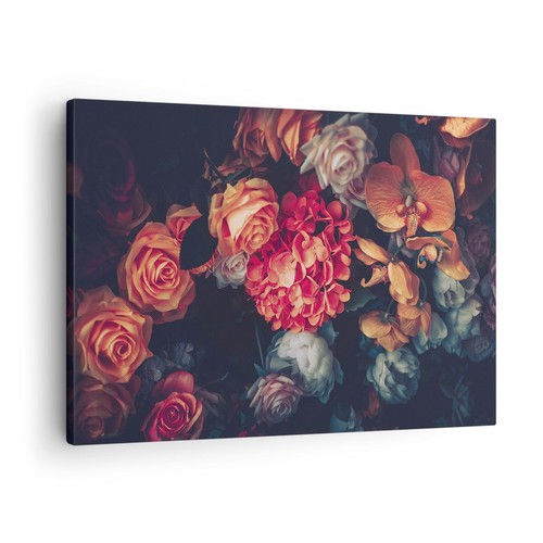 Quadro tela 70x50cm bouquet - quadro,