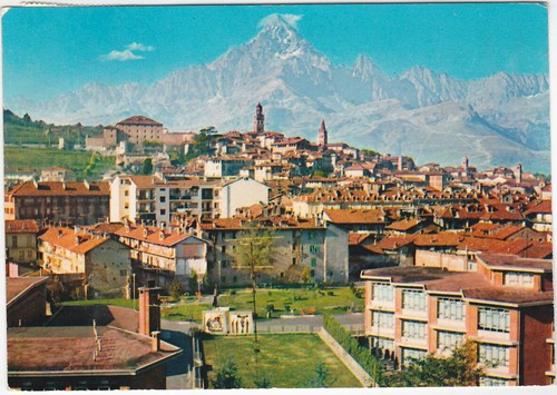 Saluzzo cuneo panorama con - cuneo,
