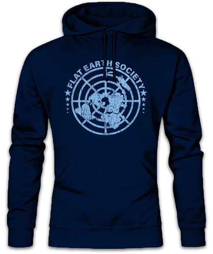Felpa con cappuccio flat earth - con,