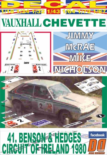 Decal vauxhall chevette 2300 - vauxhall,