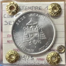 MONETA CITTÀ DEL VATICANO SEDE VACANTE 500 LIRE SETTEMBRE 1978 sigillata FDC