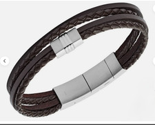 Fossil Mens Brown Silver