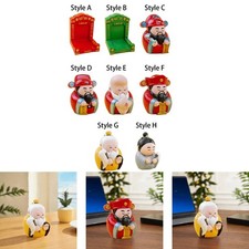 Figura del fortunato cinese Ornamento da tavolo Scultura artigianale di Statua