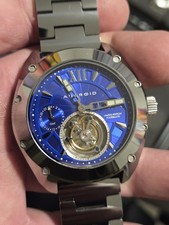 Android Virtuoso 50MM Blu 24 ore Tourbillon Sole/Luna Tutto Tungsteno PIUTTOSTO RARO!