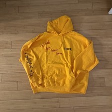 Felpa con cappuccio gialla