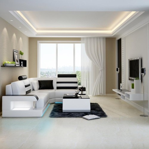 Divano pelle con - pelle,