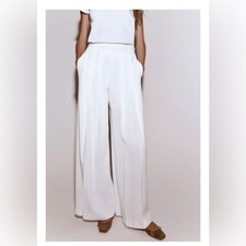 NWT ZARA PLEATED PALAZZO HIGH