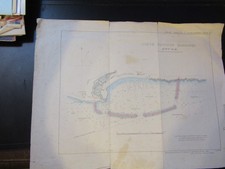 Mappa 1840 Dover Harbour 34 cm