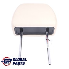 BMW E60 E61 Poggiatesta Sedile Anteriore Sinistro Destro Pelle Beige 7076664