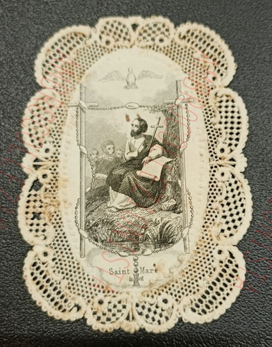 Santino antico con pizzo - santino,