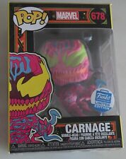 Funko POP! Marvel n°678 : CARNAGE  Black Light - Edizione Limitata