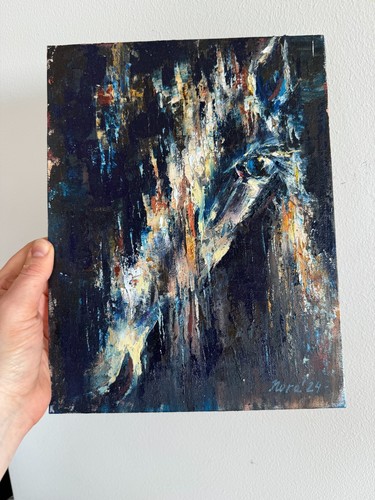 Dipinto olio astratto