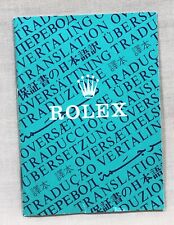 ROLEX Translation COSC Booklet