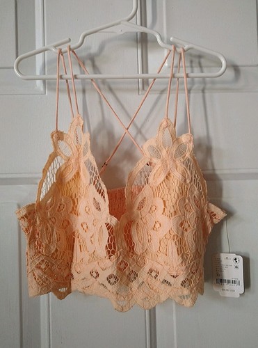 Bralette pizzo arancione - in,