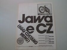 advertising Pubblicità 1978 MOTO JAWA 350/634 - CZ 125/175 TRAIL