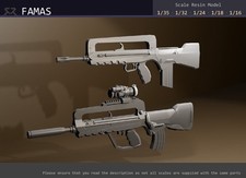 FAMAS - F1 e G2 - Modellino in resina 1/35, 1/32, 1/24, 1/18, 1/16