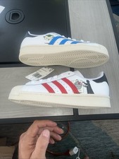 NUOVE AUTENTICHE SCARPE ADIDAS ORIGINALI x STAR WARS SUPERSTAR "YODA" GIOVANI US 5,5