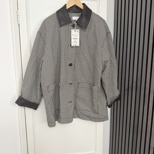 Giacca zara oversize quadri - zara,