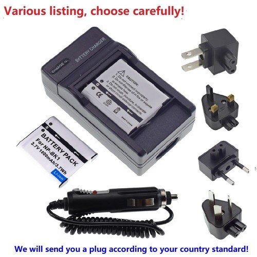 Bk1 batteria caricatore - np-bk1, o