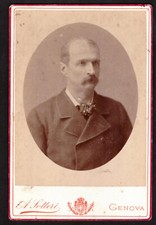 Foto Ricordo Signore Anno 1888 Fotografia A. Sotteri Genova Formato 11 X 16,5 cm