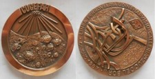 Médaille Cogefar construction du chemin de fer Udine Tarvisio 1987 inc....