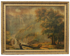 Dipinto paesaggio con - dipinto, "paesaggio