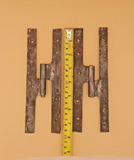 2 vecchie cerniere cardini in ferro per ante porte infissi ferramenta restauro