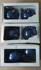 6 Palle Natalizie. Blu. Circonferenza.30 Cm.