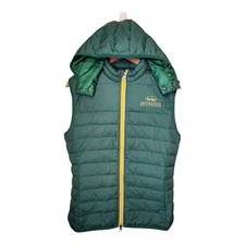 Devoucoux Biarritz France gilet imbottito verde donna grande equitazione con cappuccio