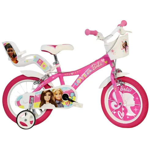 Bicicletta rotelle barbie - rotelle, 14"