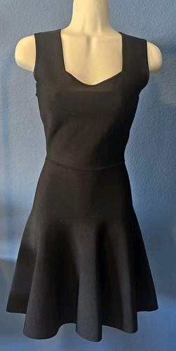 Abito bcbg nero ritagliato - abito,