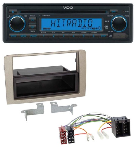 Autoradio vdo aux - mp3, cd