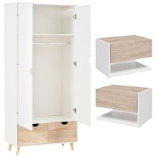 HOMCOM Set Armadio 2 Ante e 2