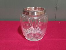 VASO CRISTALLO CON BORDO IN