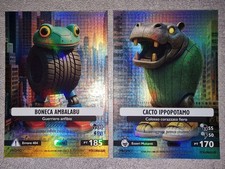 Card Promo BONECA AMBALABU+CACTO IPPOPOTAM Skifidol Italian Brainrot Serie Gamma