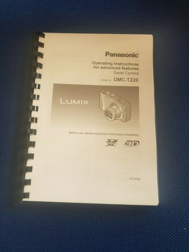 Panasonic dmc tz20 manuale - panasonic, dmc-tz20