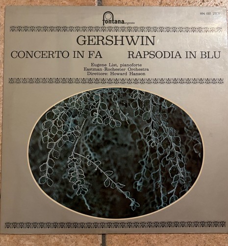 Gershwin rapsodia in blu - lp, 33