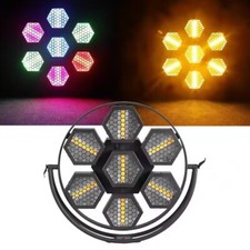 Mini Port Flower 7x60W LED RGB Design Retrò Lampada a Riflettore Vintage