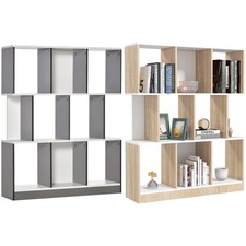 HOMCOM Libreria Moderna a 8 Ripiani in Truciolato 100x24x124 cm