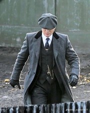 Cappotto lungo uomo lana grigio | Peaky Blinders Thomas Shelby soprabito su misura