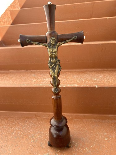 Crocifisso antico legno - antico,