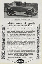 1928 * Pubblicità Originale "Ford - Cabriolet" in Passepartout