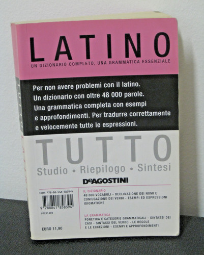 Libro dizionario tutto - libro, latino