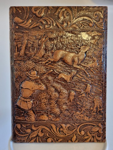 Vintage spanish tooled leather - spanish,