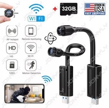 DUE Mini Telecamere WiFi Wireless 1080P HD PIR Rilevamento Movimento DVR Security Cam